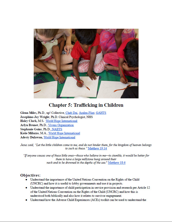 Hands that Heal Chapter 5 Traffi cking in Children